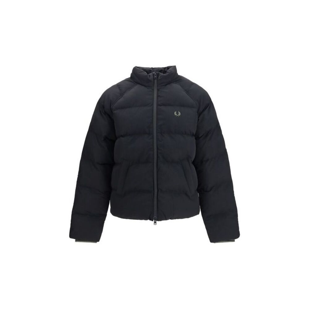 Fred Perry Black Polyamide Full-Length Men's Jacket